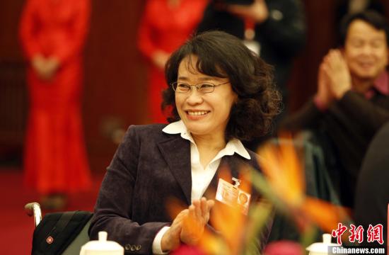 資料圖：全國政協委員、中國殘疾人聯合會主席張海迪。中新網記者 張宇 攝